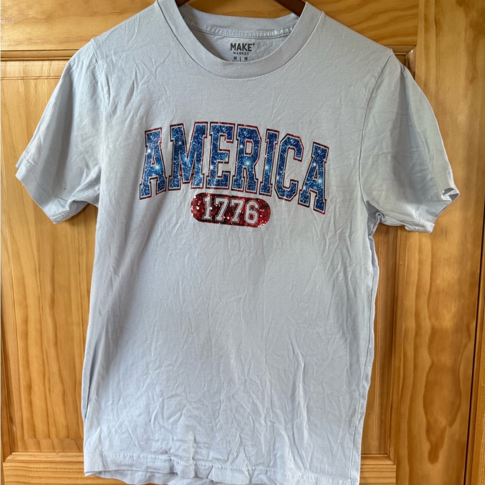 Women’s Light Blue America 1776 T-Shirt